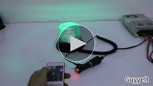 Amazon.co.jp: Guyyelt LED 回転灯 12 / 24V対応 マグネット式